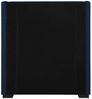 Oxford Linen Textured Twin Bed (3 Boxes) Blue - Gate FurnitureTwin Bed