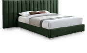 Pablo Velvet King Bed Green - Gate FurnitureKing Bed