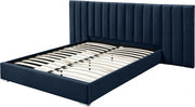 Pablo Velvet Queen Bed Blue - Gate FurnitureQueen Bed