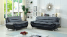 Paeonia Grey Black Living Room Set - Gate Furniture