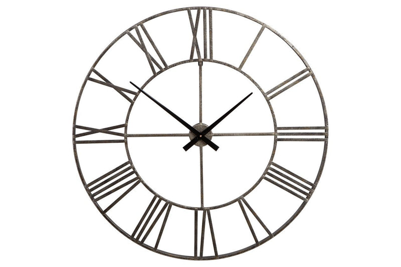 Paquita Antique Silver Wall Clock - Gate FurnitureOther Products