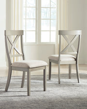 Parellen Beige/Gray Rectangular Dining Set - Gate FurnitureDining Room Set
