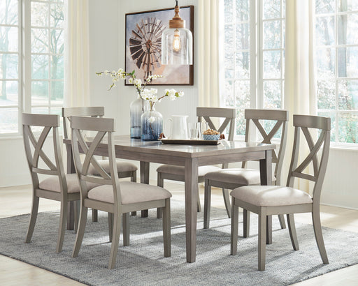 Parellen Beige/Gray Rectangular Dining Set - Gate FurnitureDining Room Set