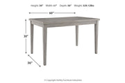Parellen Gray Dining Table - Gate FurnitureDining Table