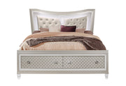 Paris Champagne King Bed With Led - Gate FurnitureKing Bed