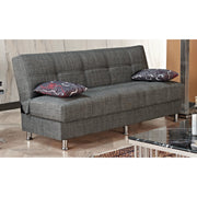 Paris Gray 75 in. Convertible Sleeper Sofa in Gray with Storage - Gate FurnitureSleeper Sofa