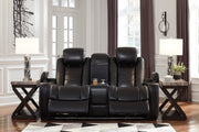 Party Time Power Reclining Loveseat with Console - Gate FurniturePower Reclining Loveseat