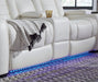 Party Time Power Reclining White Set - Gate Furniture