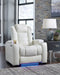 Party Time Power White Recliner - 3700413 - Gate Furniture