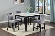 Pascal Black/Gray Square Counter Height Dining Set - Gate FurnitureCounter Height Set