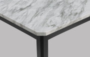 Pascal Gray/White Marble - Top Dining Set - Gate FurnitureDining Room Set