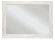 Paxberry Whitewash Bedroom Mirror - Gate FurnitureMirror