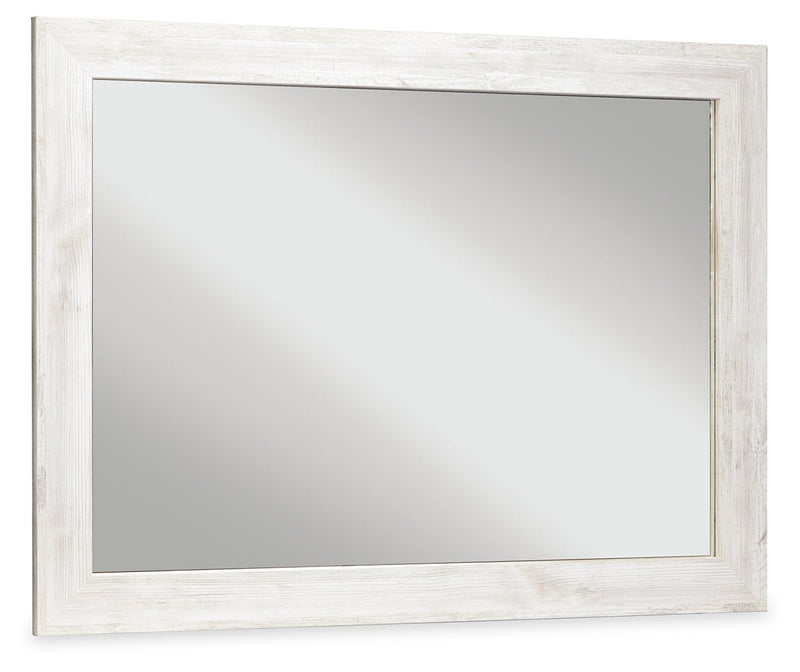 Paxberry Whitewash Bedroom Mirror - Gate FurnitureMirror