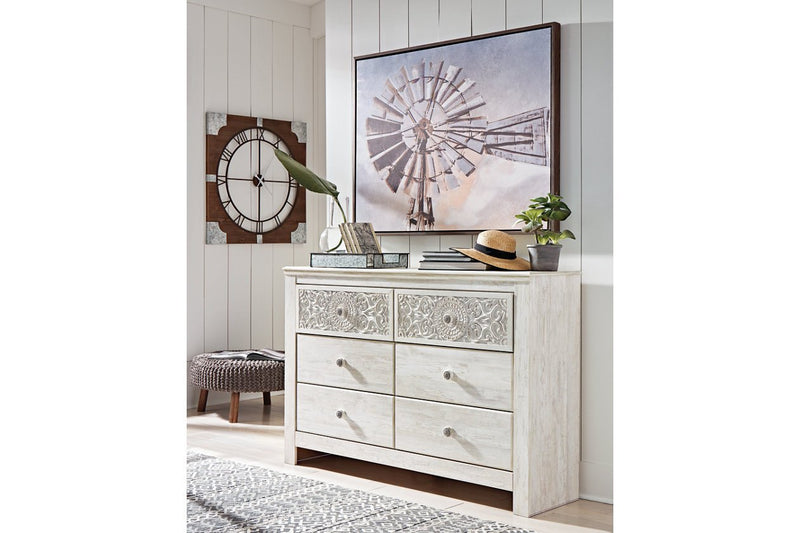Paxberry Whitewash Dresser - Gate FurnitureDresser