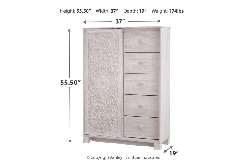 Paxberry Whitewash Dressing Chest - Gate FurnitureChest