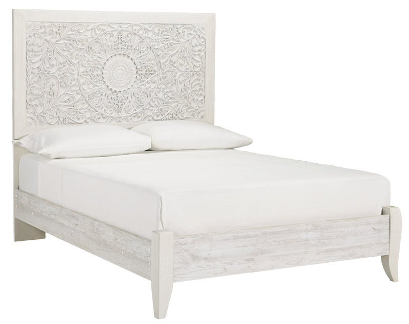 Paxberry Whitewash Full Panel Bed - Gate FurnitureFull Bed