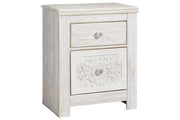 Paxberry Whitewash Nightstand - Gate FurnitureNightstand