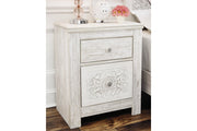 Paxberry Whitewash Nightstand - Gate FurnitureNightstand