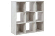 Paxberry Whitewash Nine Cube Organizer - EA1811-3X3 - Gate Furniture
