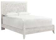 Paxberry Whitewash Queen Panel Bed - Gate FurnitureQueen Bed