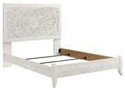 Paxberry Whitewash Queen Panel Bed - Gate FurnitureQueen Bed