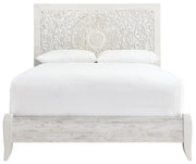Paxberry Whitewash Queen Panel Bed - Gate FurnitureQueen Bed