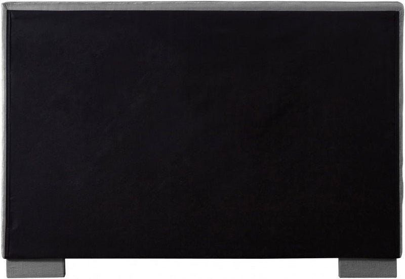 Paxton Chenille Fabric Queen Bed (3 Boxes) Grey - Gate FurnitureQueen Bed