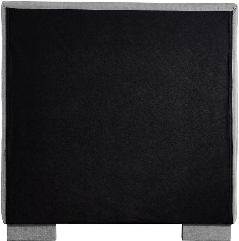 Paxton Chenille Fabric Twin Bed (3 Boxes) Grey - Gate FurnitureTwin Bed