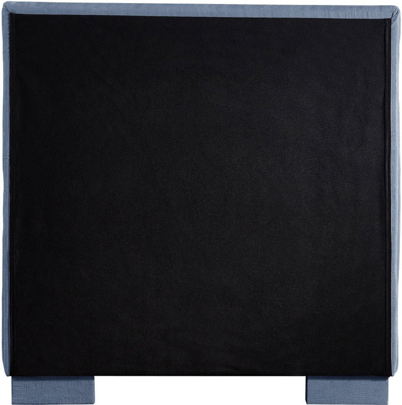 Paxton Chenille Fabric Twin Bed (3 Boxes) Light Blue - Gate FurnitureTwin Bed