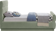 Paxton Chenille Fabric Twin Bed (3 Boxes) Mint - Gate FurnitureTwin Bed