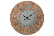 Payson Antique Gray/Natural Wall Clock - Gate FurnitureOther Products