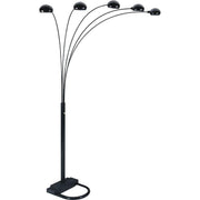 Peacock Arc Black 82" Floor Lamp - Gate FurnitureFloor Lamps