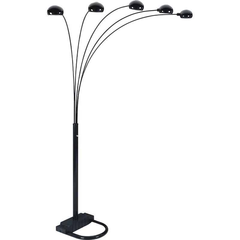 Peacock Arc Black 82" Floor Lamp - Gate FurnitureFloor Lamps