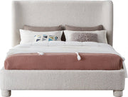 Penny Boucle Fabric Full Bed Cream - B1206Cream-F