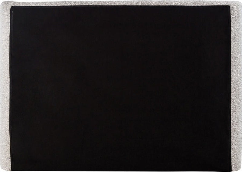 Penny Boucle Fabric King Bed Cream - Gate FurnitureKing Bed