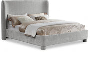Penny Chenille Fabric Queen Bed Grey - Gate FurnitureQueen Bed