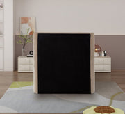 Penny Chenille Fabric Twin Bed Beige - Gate FurnitureTwin Bed