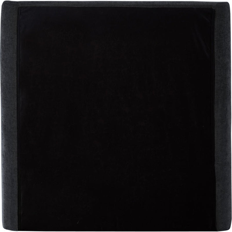 Penny Chenille Fabric Twin Bed Black - Gate FurnitureTwin Bed