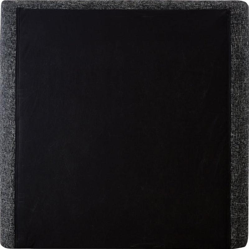 Penny Linen Textured Fabric Twin Bed Black - Gate FurnitureTwin Bed