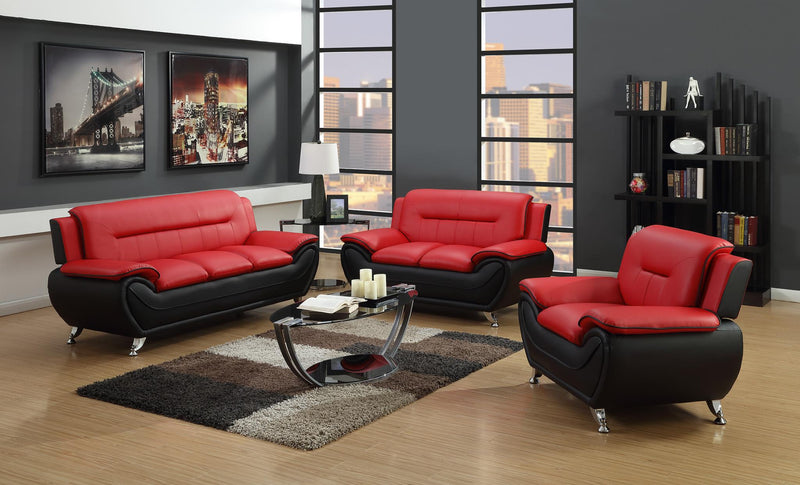 Physocarpus Red Black Sofa/Love Seat - Gate FurnitureLiving Room Set