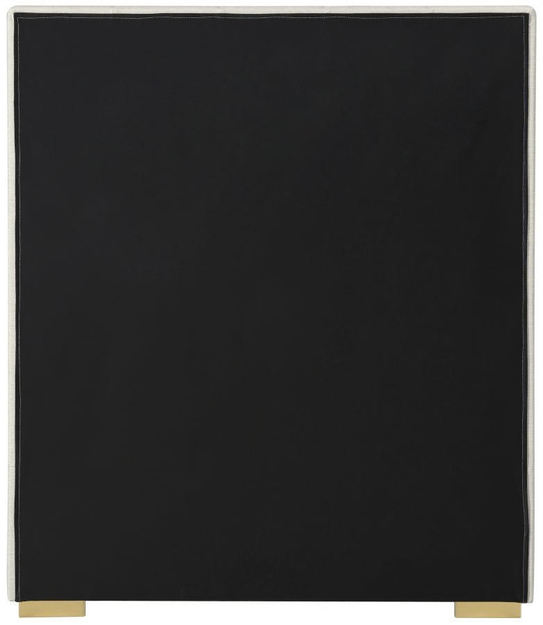 Pierce Linen Textured Twin Bed Beige - Gate FurnitureTwin Bed