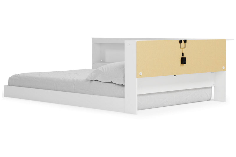 Piperton White Full Bookcase Storage Bed - Gate FurnitureFull Bed