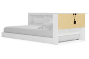 Piperton White Twin Bookcase Storage Bed - Gate FurnitureTwin Bed
