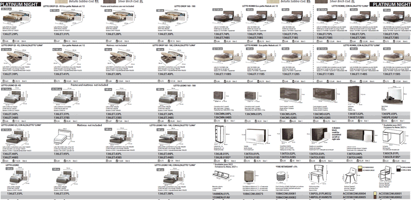 Platinum Bedroom Betullia Sabbia By Camelgroup – Italy Set - Gate Furniture
