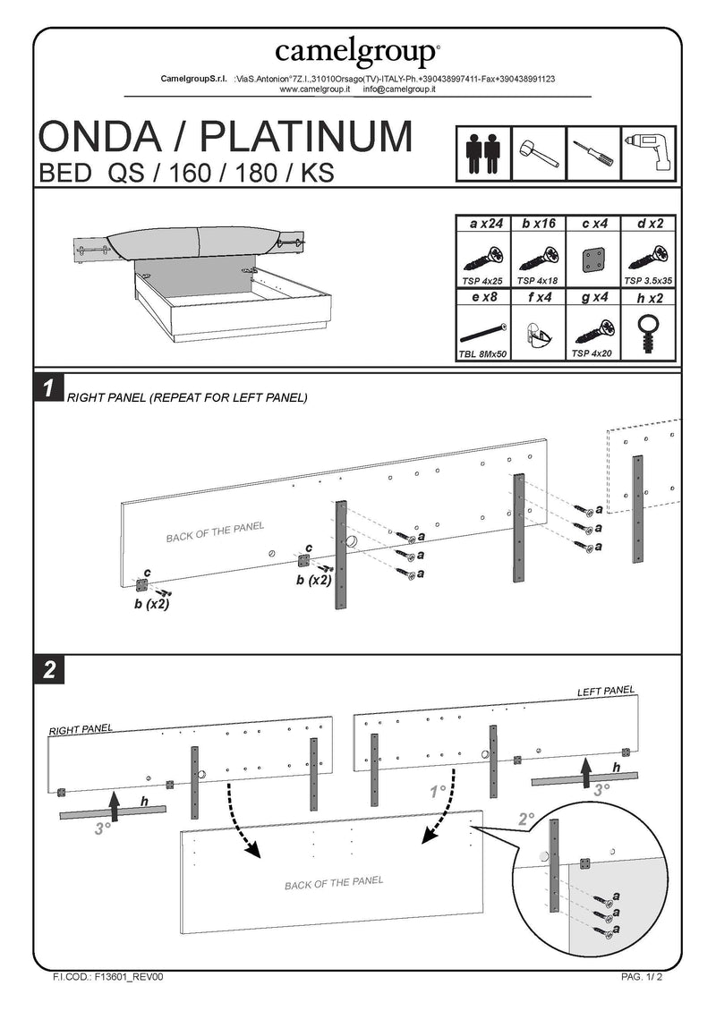 Platinum Drop Bed Silver Birch Queen - Gate FurnitureQueen Bed