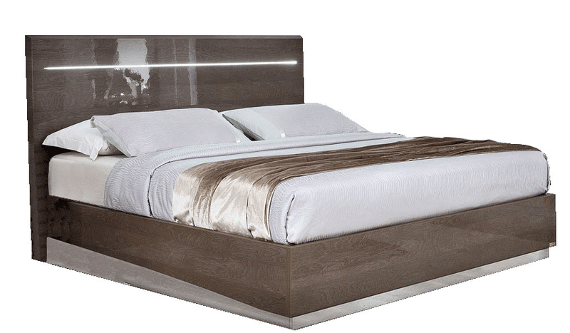 Platinum Legno Bed Silver Birch Queen - Gate Furniture
