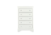 Pompei Metallic White Chest - Gate FurnitureChest