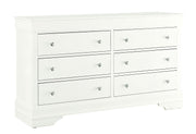 Pompei Metallic White Dresser - Gate FurnitureDresser