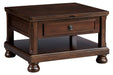 Porter Rustic Brown Coffee Table with Lift Top - T697-0 - Gate Furniture