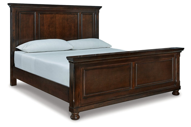 Porter Rustic Brown King Panel Bed - Gate FurnitureKing Bed